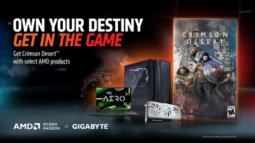 GIGABYTE Partners with AMD to Enhance Game Value through Crimson Desert Bundle GIGABYTE Partners with AMD to Enhance Game Value through Crimson Desert Bundle