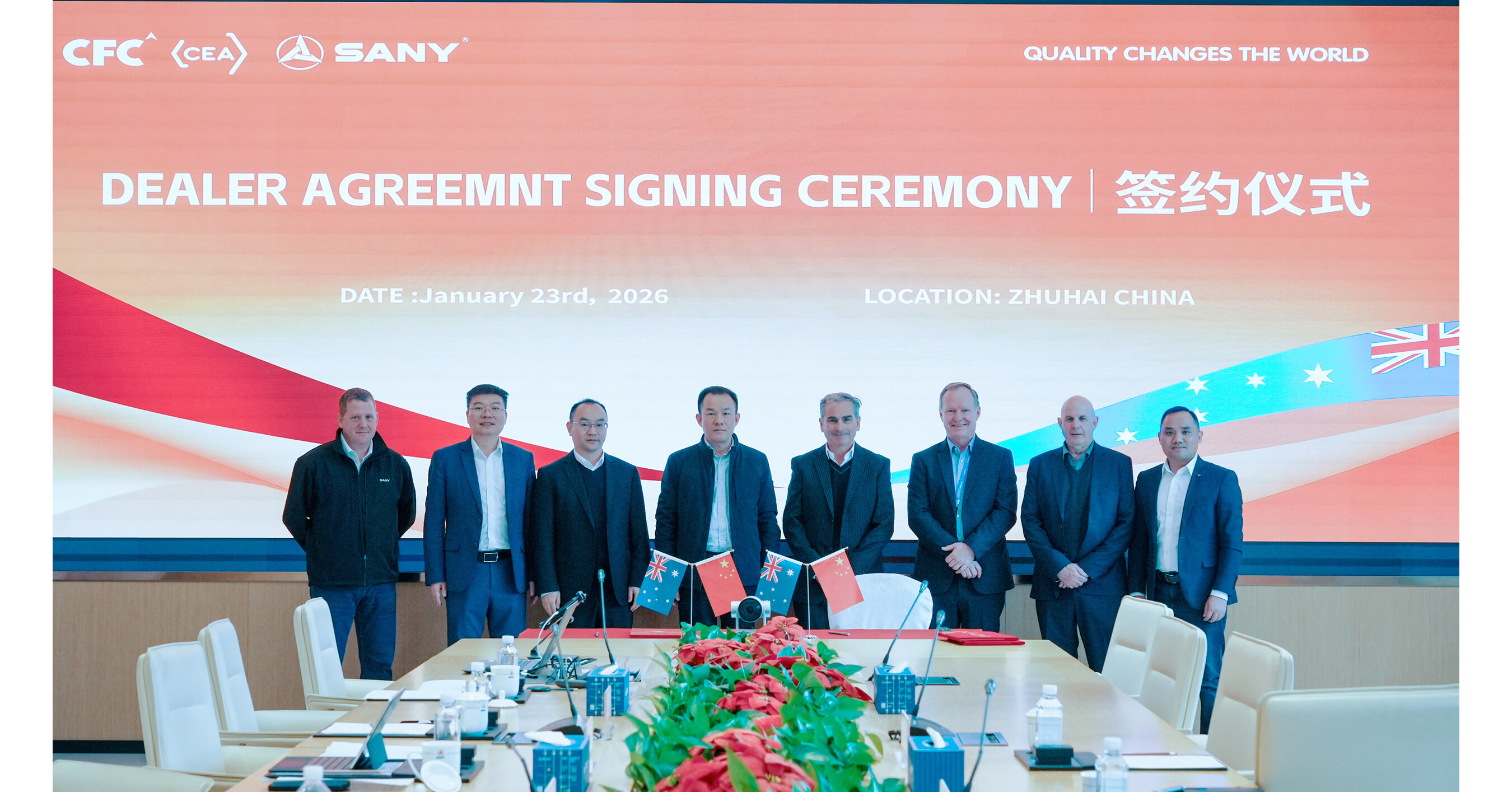 SANY Marine and CEA Forge Strategic Telehandler and Material Handling Partnership in Australia