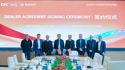 SANY lauches its strategic partnership with Construction Equipment Australia