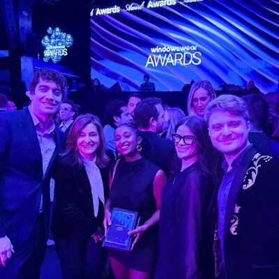 Award Acceptance LEGO Holiday Window by Duggal Visual Solutions