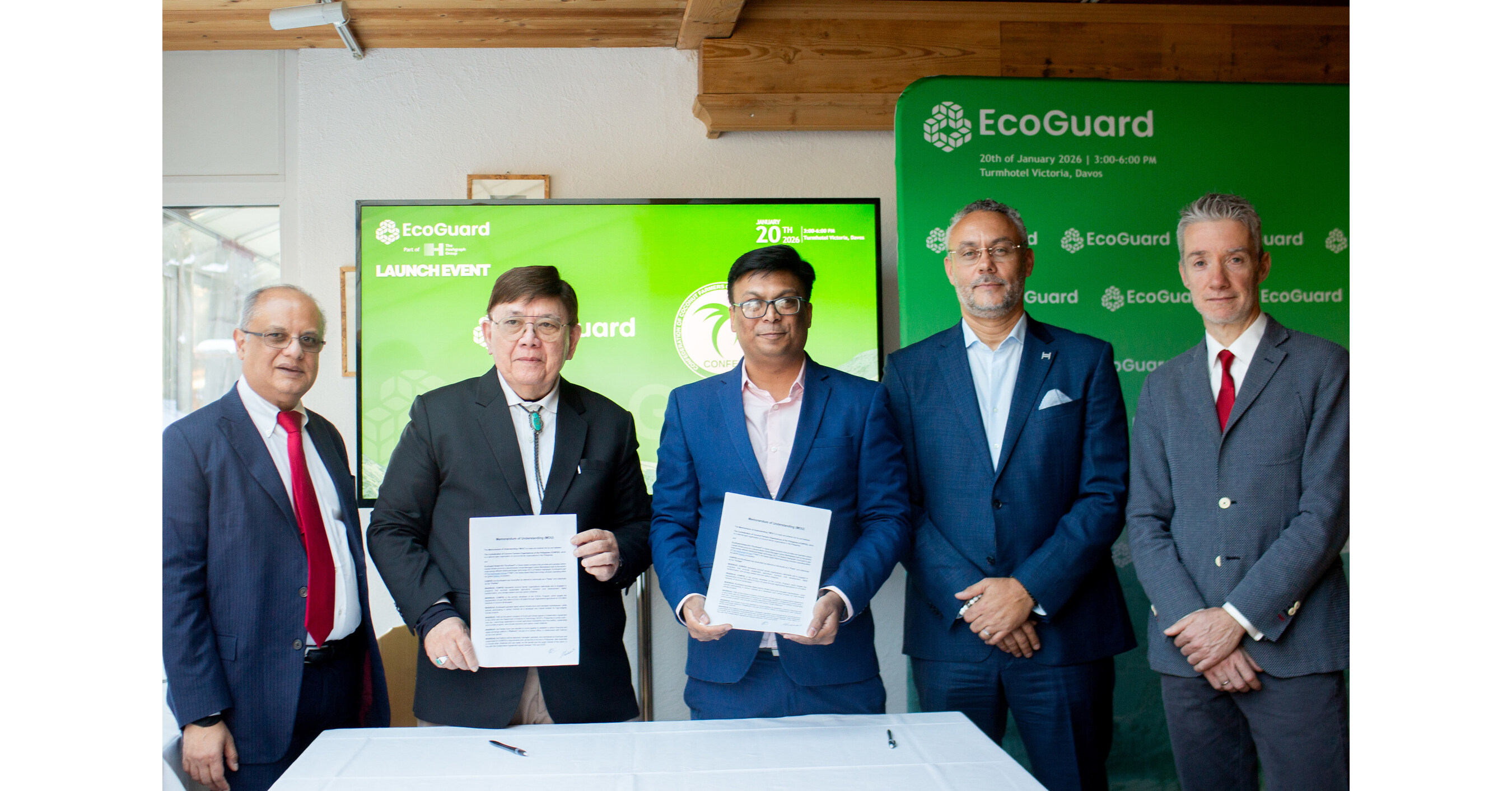 CONFED and EcoGuard Global Sign Agreement at WEF Davos to Build the Philippines First Digital Carbon Office on Hedera CONFED and EcoGuard Global Sign Agreement at WEF Davos to Build the Philippines First Digital Carbon Office on Hedera