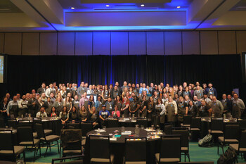 Participants in Atrium Hospitality’s Food & Beverage University gather during a hands-on training program designed to elevate culinary, beverage, and service leadership across hotel operations.