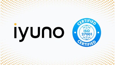 A Iyuno conquista a certificação ISO 279001, reforçando seu compromisso com a segurança e a confiança (PRNewsfoto/Iyuno) A Iyuno conquista a certificação ISO 279001, reforçando seu compromisso com a segurança e a confiança (PRNewsfoto/Iyuno)