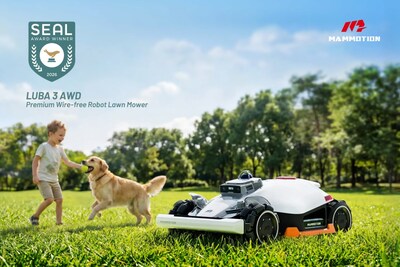 LUBA 3 AWD Robotic Lawn Mower becomes the first of its kind to win SEAL Sustainable Product Award