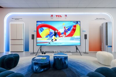 TCL products are featured in a space at the Milano Olympic Village (PRNewsfoto/TCL)