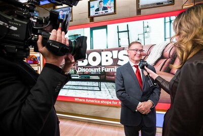 Bob's Discount Furniture CEO interviewed at NYSE.
