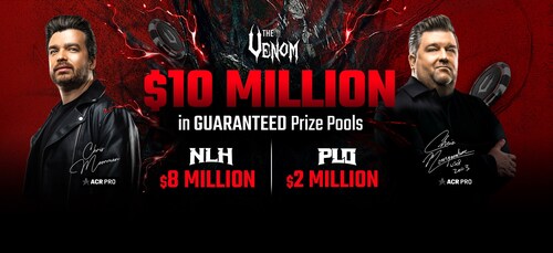 Monster Venom Tournaments on ACR Poker Award Over $11 Million In Prize Pools to Players and Deliver Big Poker Action