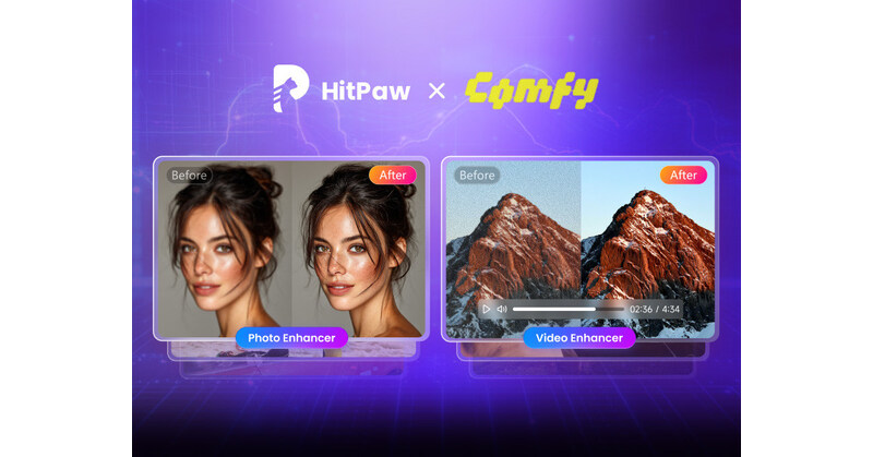 HitPaw API is Integrated by Comfy for Professional Image and Video Enhancement to Global Creators