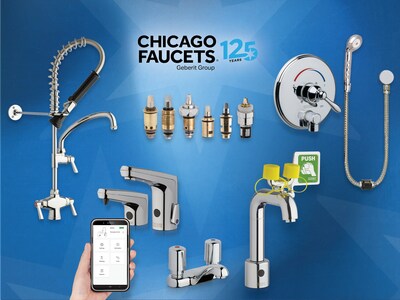 Chicago Faucets celebrates 125 years of innovation—from the pioneering Quaturn® Cartridge, to manual faucets and the MVP® metering fittings, E-Tronic® 80 touchless electronic faucet and soap dispenser, CF Connect for water management, and the Auto-Drain® Shower System—delivering safer water, proven durability, and long-term reliability across every generation of products.