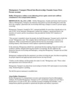 Montgomery Transport Placed Into Receivership: Founder Issues First-Person Account