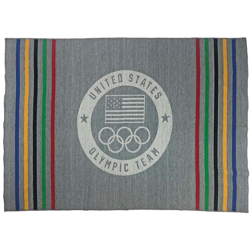 USA Bobsled Team Wool Throw Blanket