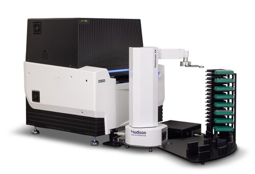 Gator Pivot High-Throughput BLI System with the Hudson Robotics PlateCrane EX