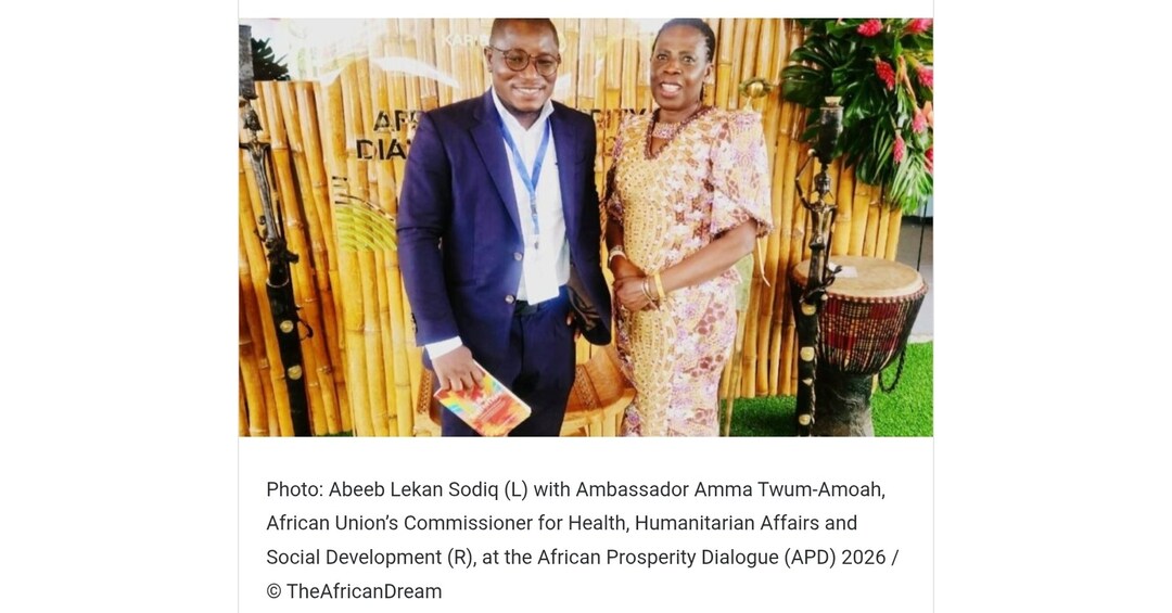 Abeeb Lekan Sodiq rep TheAfricanDream Consultancy at APD 2026