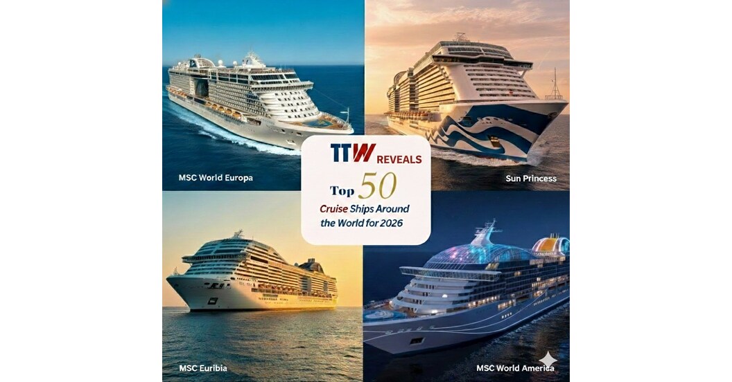 Top 50 Cruise Ships Around the World for 2026 Revealed by TTW