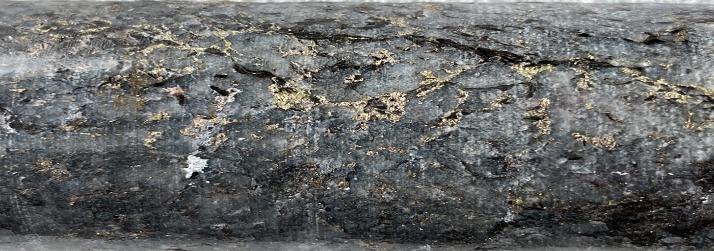 Figure 1. Mineralization in Diamond Drill Hole PIPY25-08 (CNW Group/Nican Ltd.) Figure 1. Mineralization in Diamond Drill Hole PIPY25-08 (CNW Group/Nican Ltd.)