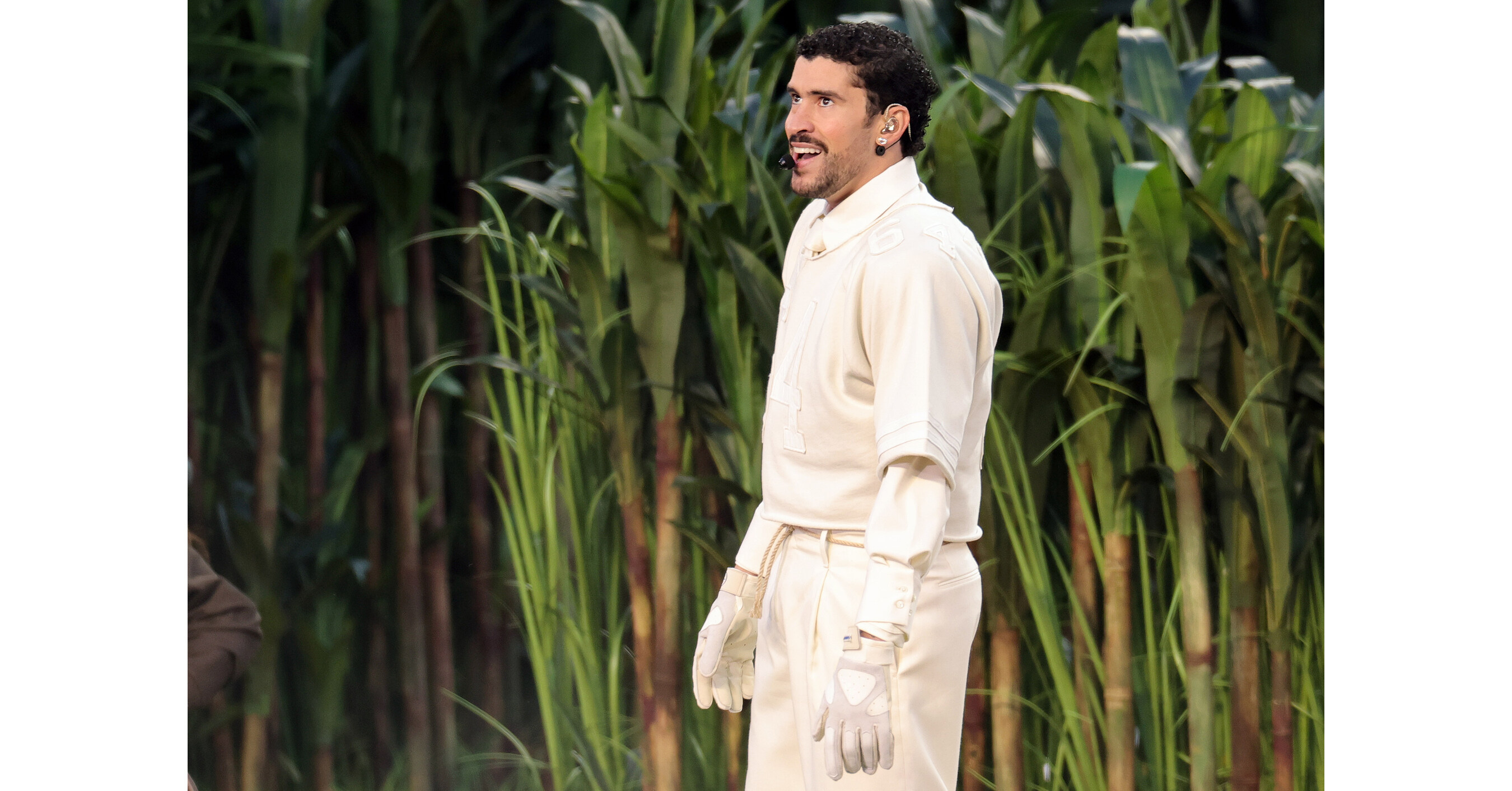 Bad Bunny wears Desert diamond to perform at Super Bowl LX