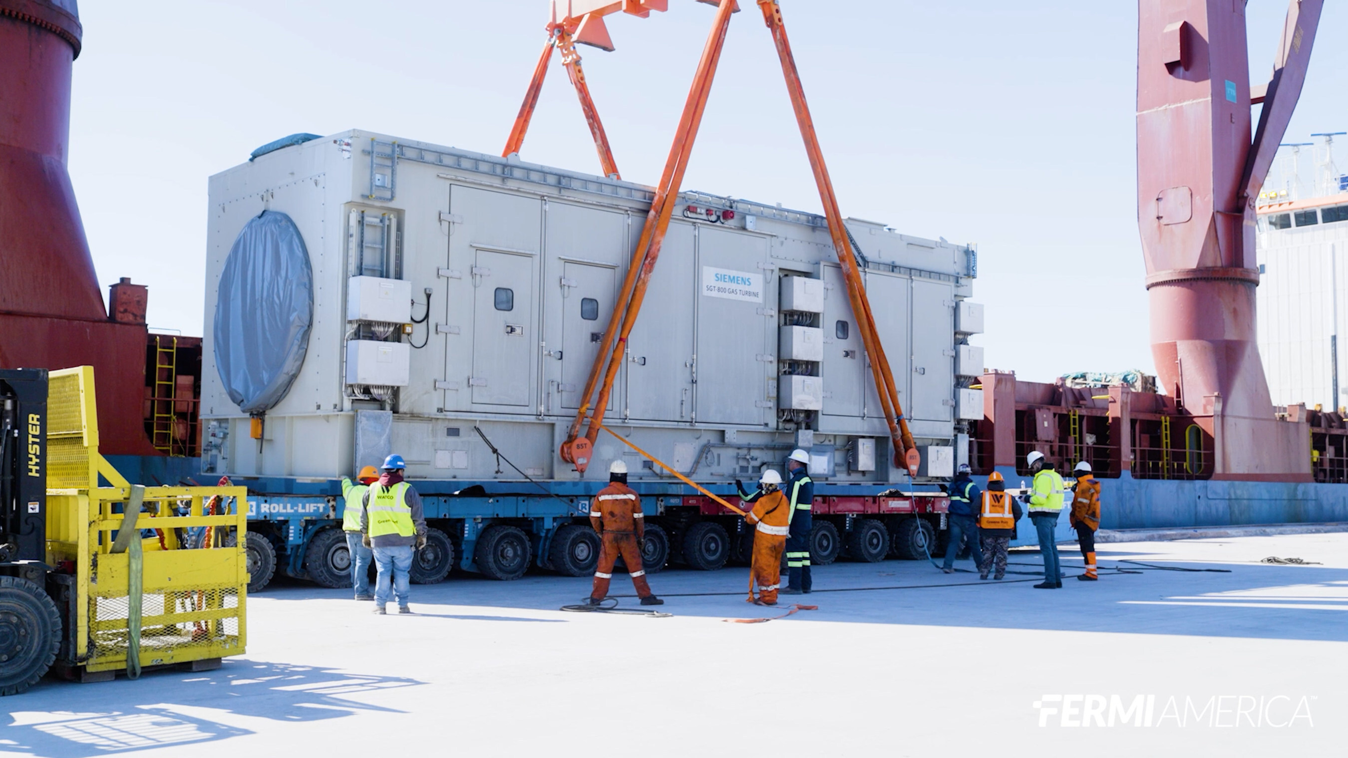 Fermi America Announces Arrival of 6 Siemens Energy SGT-800 Gas Turbines at Port of Houston, Marking Major Milestone in Natural Gas Power Timeline