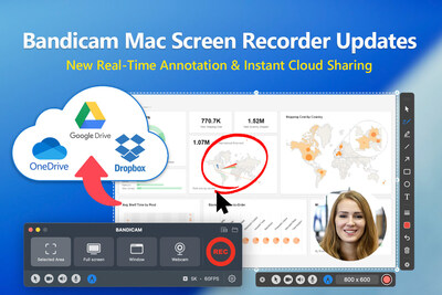 Bandicam for Mac Adds Real-Time Annotation and Cloud Sharing