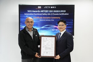 ARTERY Technology Achieves ISO 26262 Automotive Functional Safety ASIL D Certification