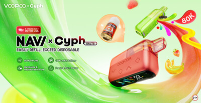 NAVI × Cyph Kit 80K by VOOPOO & Cyph: Easily Refill, Exceed Disposable Vapes