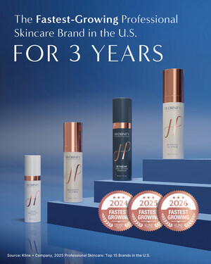 HYDRINITY Accelerated Skin Science Recognized by Kline &amp; Company for Second Consecutive Year as Fastest-Growing Professional Skincare Company