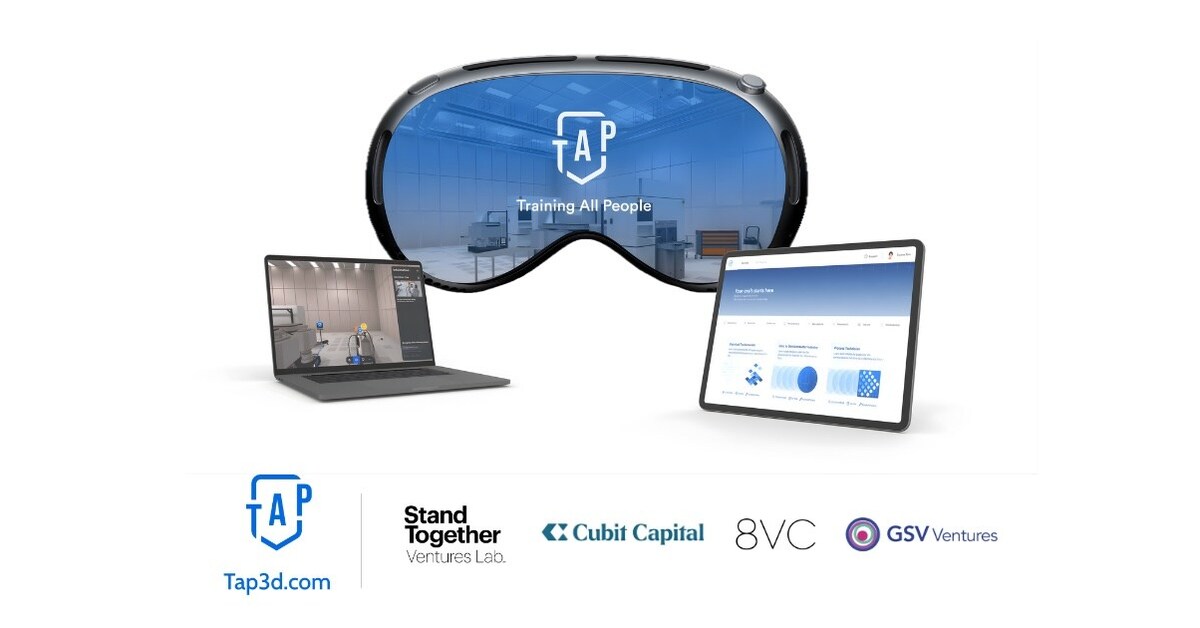 TRW STAND TOGETHER VENTURES LAB, CUBIT CAPITAL, 8VC, AND GSV INVEST IN TAP TO ACCELERATE AI-POWERED WORKFORCE DEVELOPMENT FOR ADVANCED MANUFACTURING