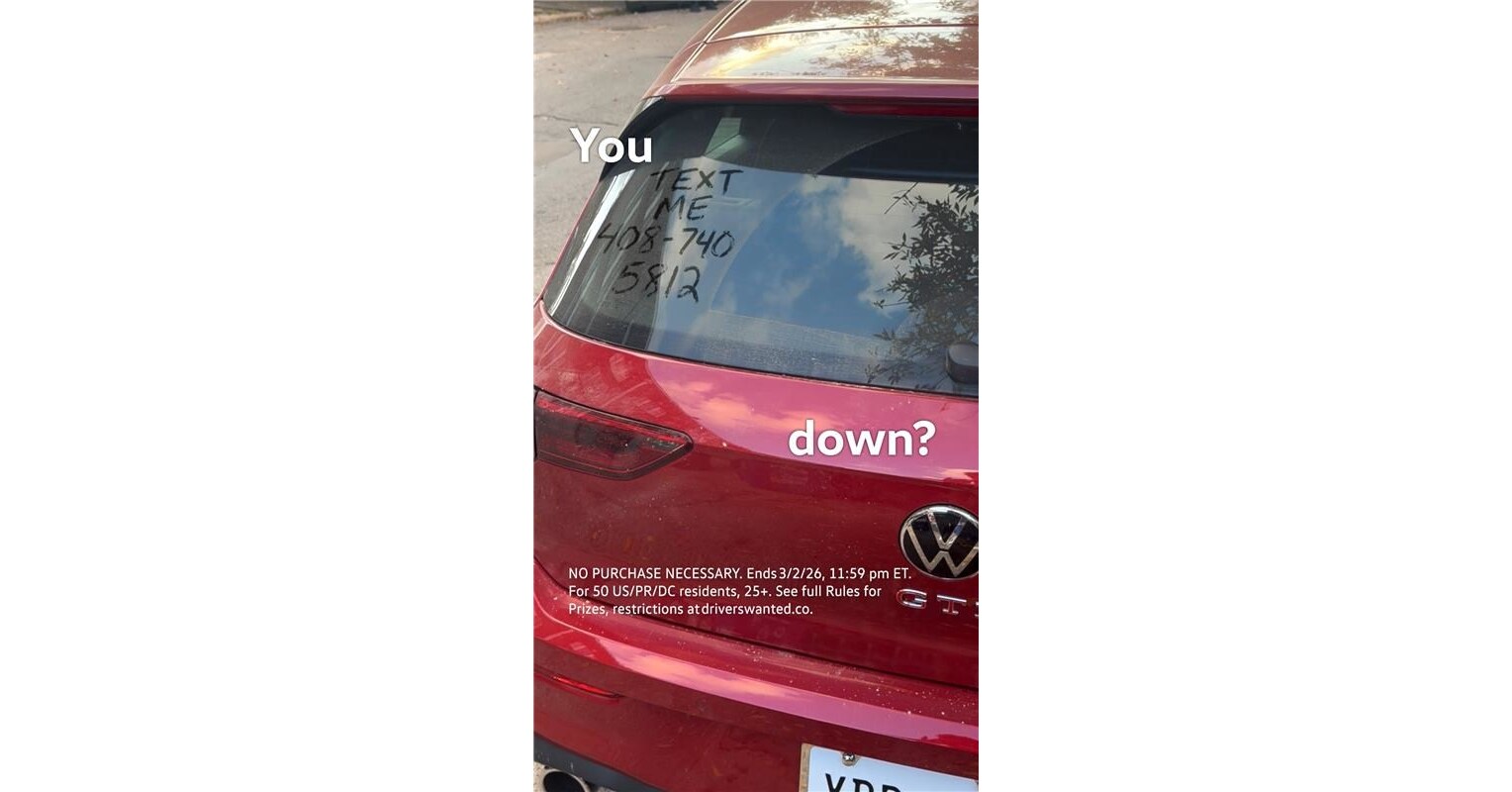 Volkswagen drops clues in 'Drivers wanted' social campaign for a chance to win a 2026 Golf GTI