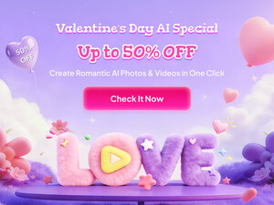 Edimakor Valentine's Day Sale: Express Your Love with AI, Up To 50% OFF