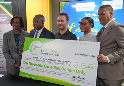 Ontario farmers support scholarships for children of Jamaican seasonal workers