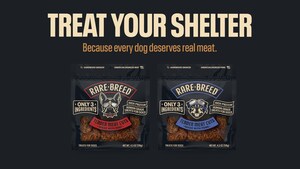 Rare Breed™ Spreads the Love to Shelter Dogs, Donating 1-Ton of Dog Treats to Canines Nationwide