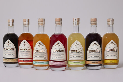 Mission Craft Cocktails One Bottle = One Meal Program