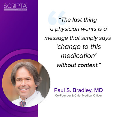 Scripta Insights has strengthened its provider engagement capabilities through enhanced, secure EHR-workflow-integrated electronic fax communications. The enhancement enables prescribing clinicians to review clinically equivalent, lower-cost alternatives and approve or decline recommended switches directly within their existing clinical workflow Scripta Insights has strengthened its provider engagement capabilities through enhanced, secure EHR-workflow-integrated electronic fax communications. The enhancement enables prescribing clinicians to review clinically equivalent, lower-cost alternatives and approve or decline recommended switches directly within their existing clinical workflow