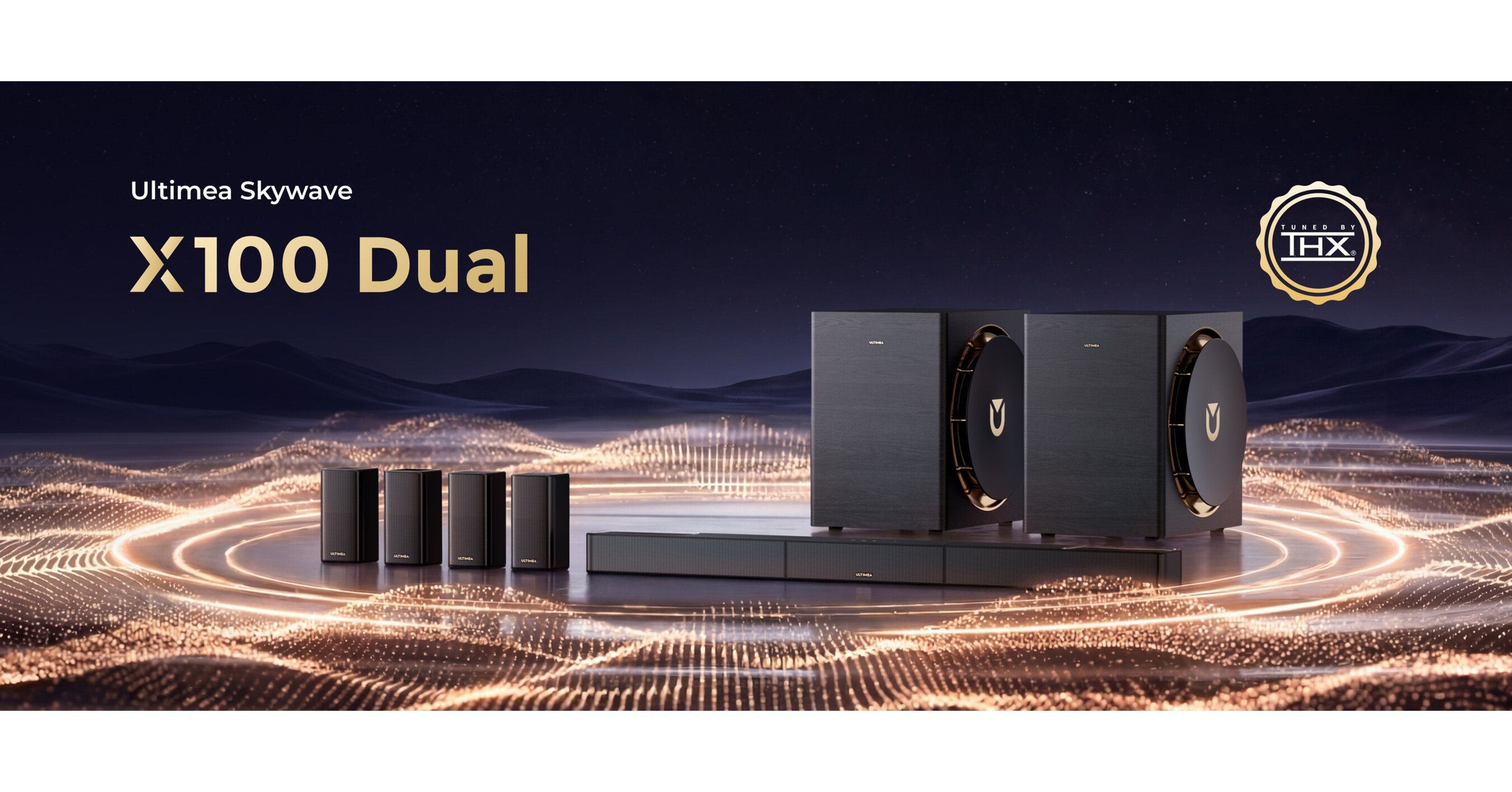 Ultimea presenta Skywave X100 Dual: lanzamiento en marzo de 2026 de 9.2.6 Home Theater inal&aacute;mbrico