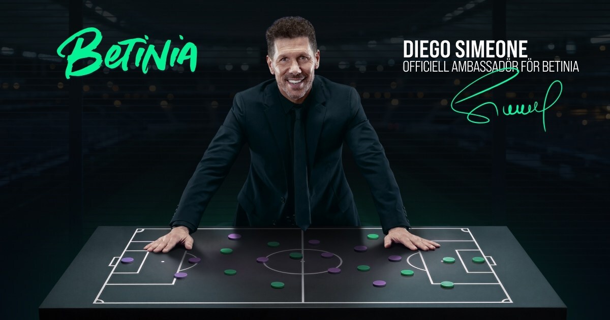 Betinia lanserar en ny kampanj med varumärkesambassadören Diego Simeone