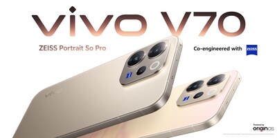 vivo V70 Goes Global with a New Sleek Look, more powerful ZEISS Imaging and a Smarter OriginOS