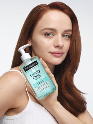 Evenly Clear™ Global Ambassador Joey King featured with Evenly Clear Acne Cleanser