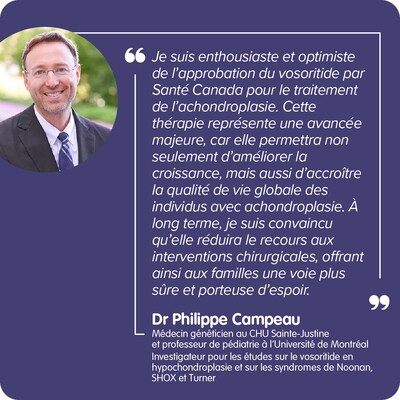 BioMarin reçoit de Santé Canada un avis de conformité avec conditions pour VOXZOGO® pour l'achondroplasie