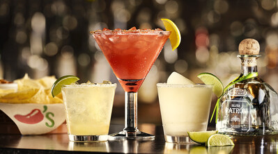 The festivities continue in-restaurant for all guests (21+) with must-have margarita specials (at participating locations) for National Margarita Day on February 22: a $5 Tequila Classic, $6 StrawEddy Margarita of the Month, or $7 PATRÓN® Frozen Marg.