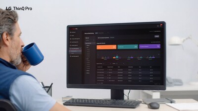 LG ThinQ Pro allows builders to review appliance and property status through a centralized dashboard, supporting more efficient residential management. (PRNewsfoto/LG Electronics, Inc.)