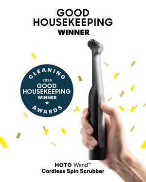 HOTO Wand™ Cordless Spin Scrubber Named as a Winner in Good Housekeeping's 2026 Cleaning Awards
