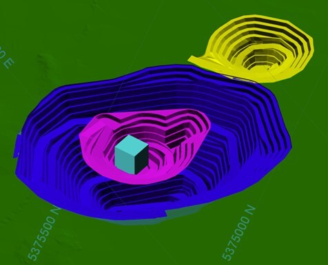 Figure 2: Isometric view looking north-easterly (CNW Group/Mayfair Gold Corp.) Figure 2: Isometric view looking north-easterly (CNW Group/Mayfair Gold Corp.)