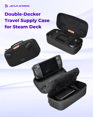 JSAUX Debuts the Double-Decker Travel Supply Case to Eliminate Battery Anxiety for Steam Deck Owners