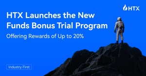 Industry First! HTX Launches the New Funds Bonus Trial Program, Offering Rewards of Up to 20%