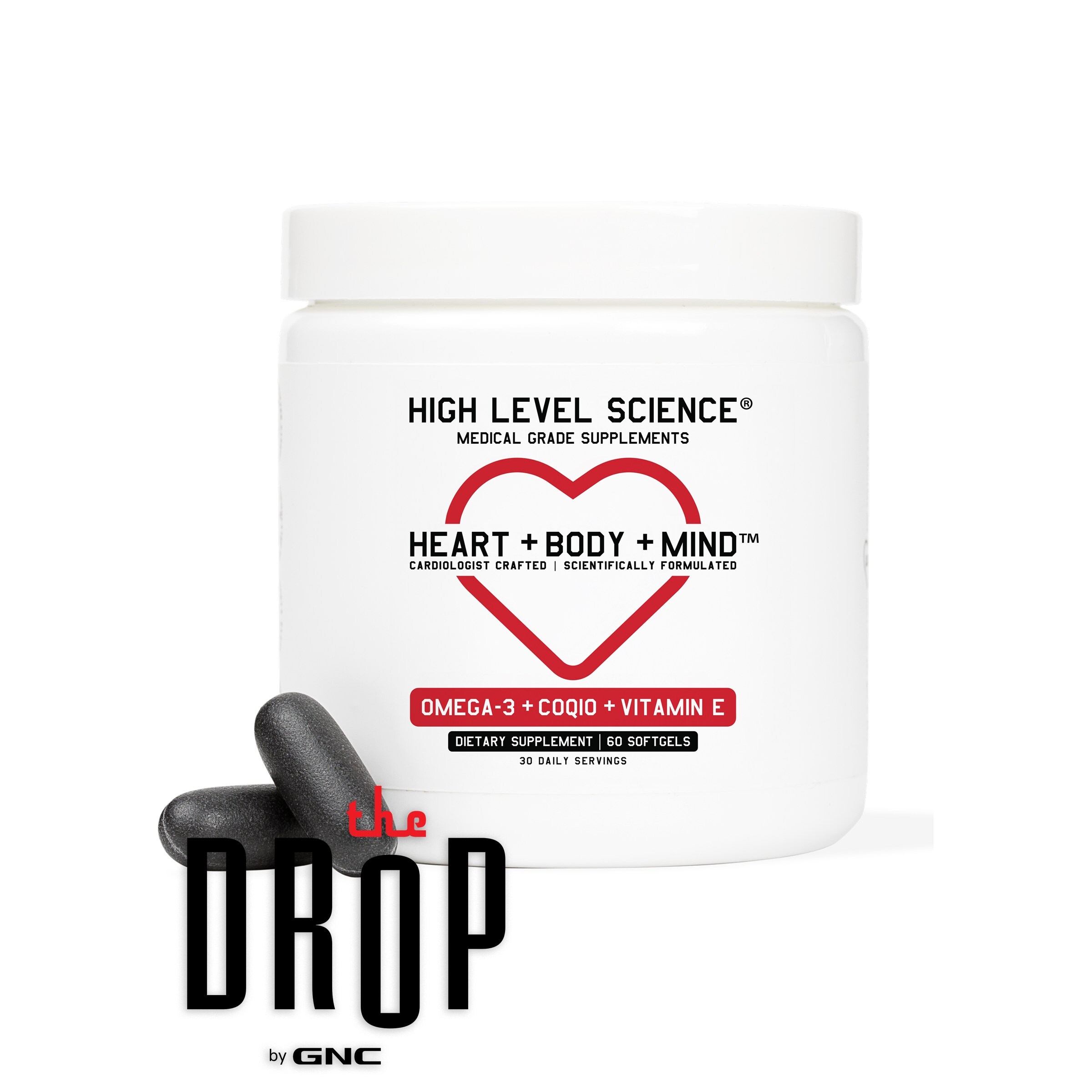 GNC & High Level Science Launch Heart & Men's Health Formulas Exclusively in The Drop, by GNC