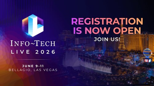 Info-Tech Research Group has announced the return of its flagship conference, Info-Tech LIVE 2026 in Las Vegas, taking place at The Bellagio on June 9 – 11, 2026, under the theme Agentic AI: From Hype to Value. (CNW Group/Info-Tech Research Group)