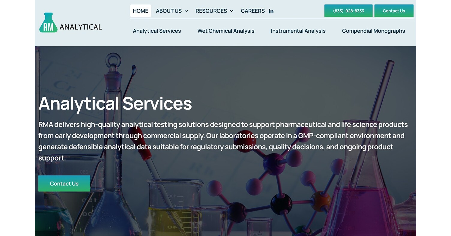 TRW CS Analytical Expands Pharmaceutical Raw Material and Finished Product Testing with the Launch of RM Analytical