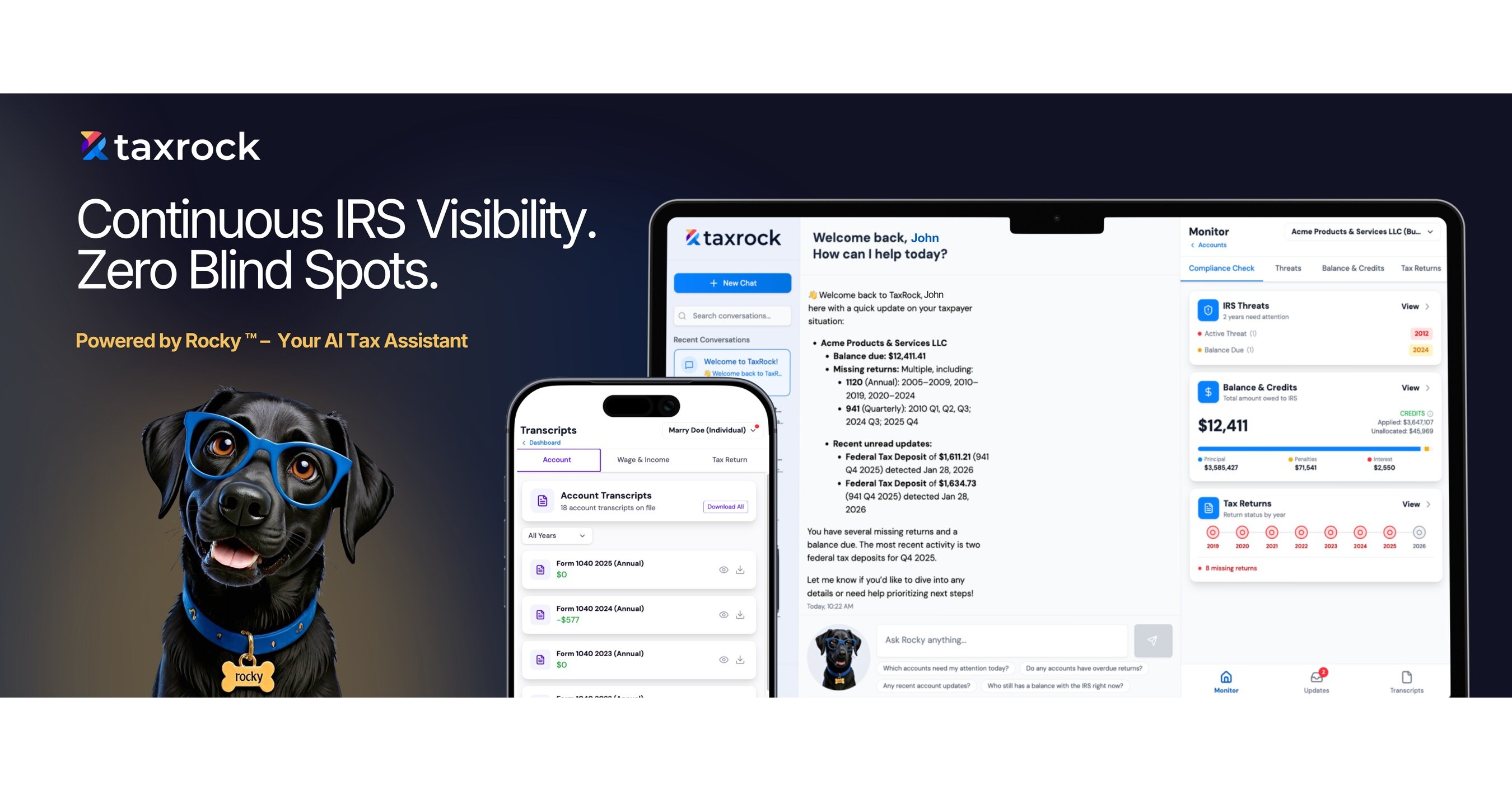 TaxRock Launches AI Tax Platform to Transform How Organizations Manage IRS Risk