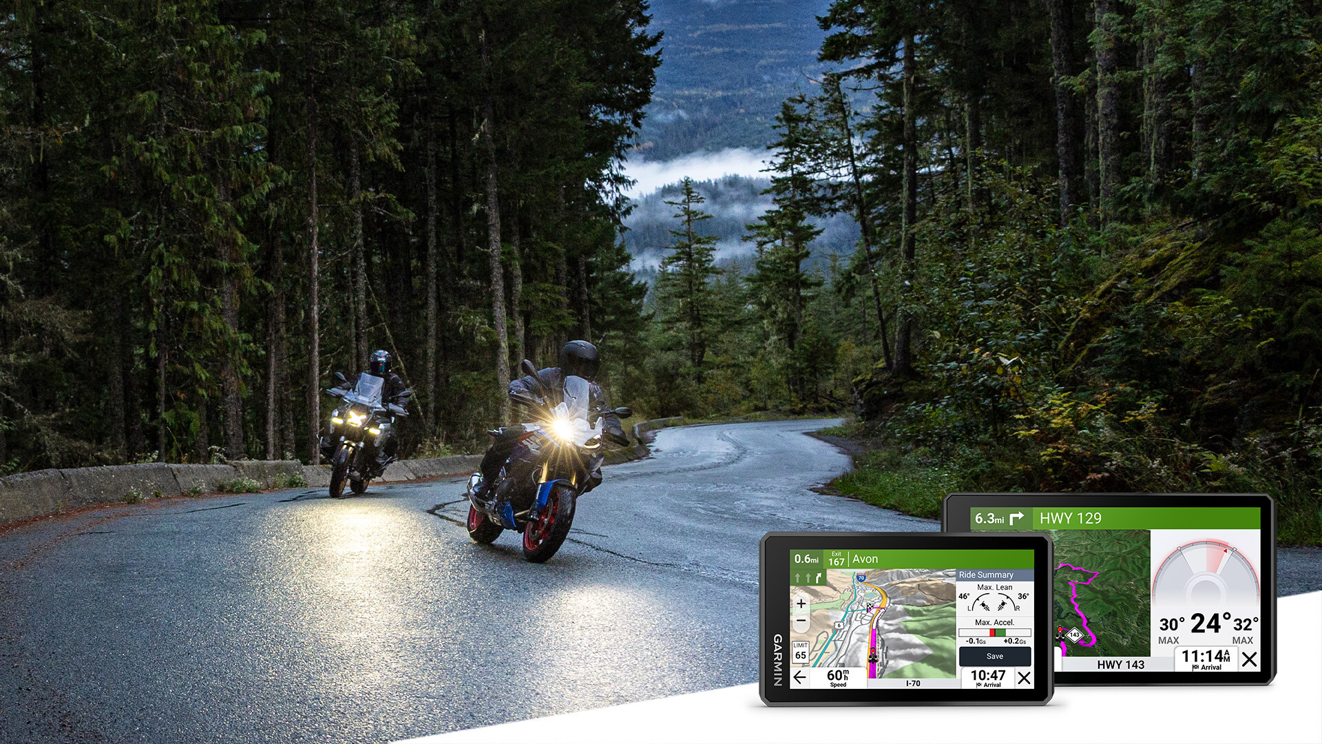 Lean into the ride on the open road or closed track with zūmo XT3 from Garmin