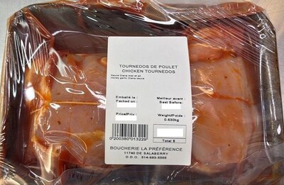 Tournedos de poulet (Groupe CNW/Ministère de l'Agriculture, des Pêcheries et de l'Alimentation)