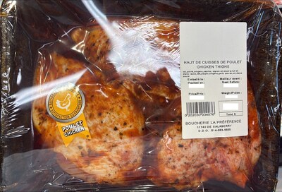 Haut de cuisse de poulet (Groupe CNW/Ministère de l'Agriculture, des Pêcheries et de l'Alimentation)